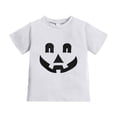 thumbnail image 2 of Halloween Shirts Girls Boys Crewneck Short Sleeve Cute Pattern Halloween Outfit Tshirt 4-5 Years, 2 of 4