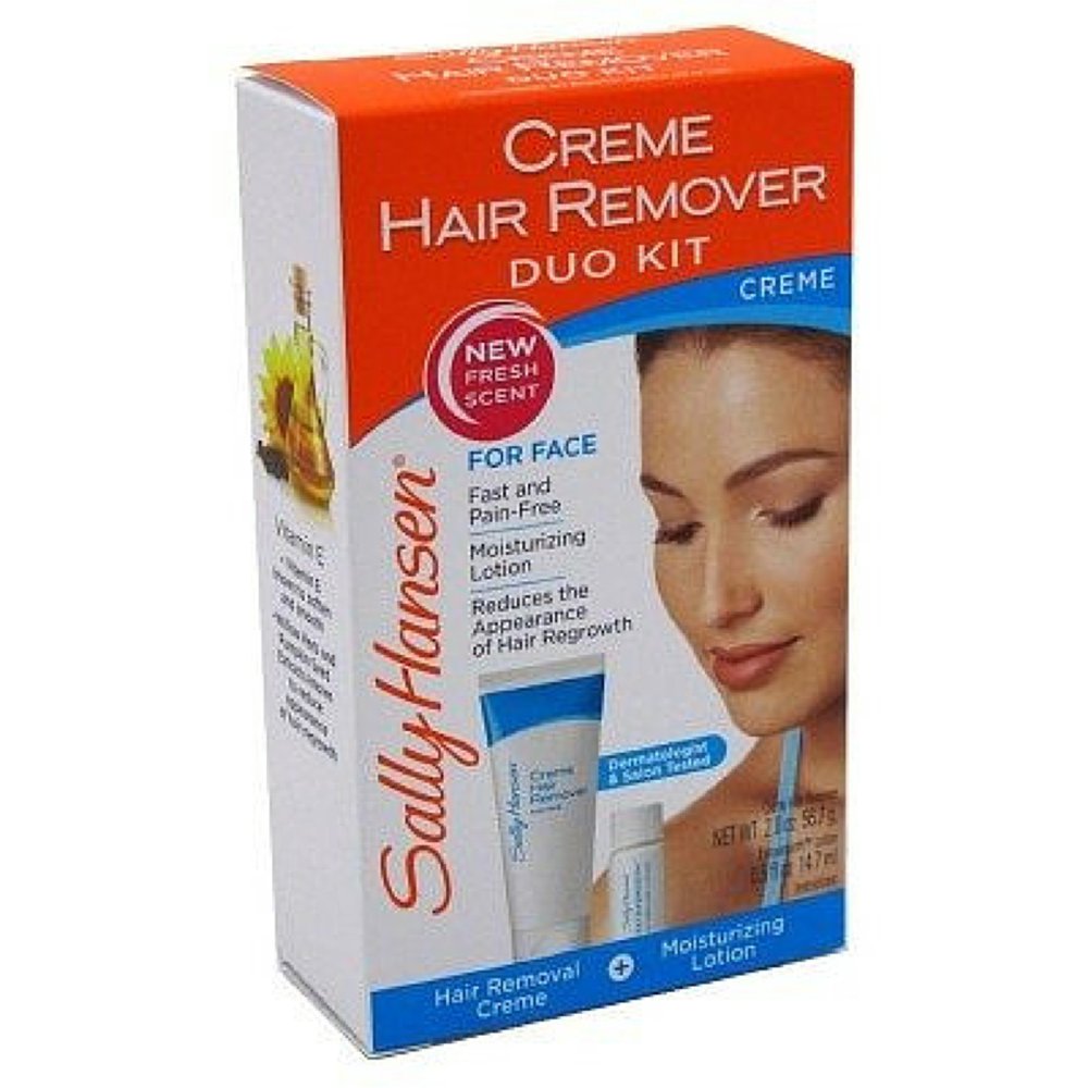 Sally Hansen Facial Hair Creme Remover Kit 1 ea (Pack of 4) Walmart