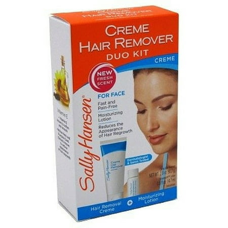 Sally Hansen Facial Hair Creme Remover Kit 1 ea (Pack of (Best Hair Removal Treatment For Facial Hair)