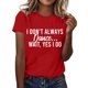 thumbnail image 1 of Camiseta informal de manga corta con estampados para mujer - Blusa holgada con cuello redondo - Top con gráfico de concienciación sobre el cáncer de mama - Camiseta de verano de poliéster suave, 1 of 5