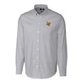 thumbnail image 2 of Men's Cutter & Buck  Charcoal Las Vegas Aviators Oxford Stretch Stripe Long Sleeve Button-Down Dress Shirt, 2 of 3