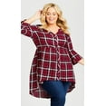 thumbnail image 5 of Avenue Women's Plus Size Pleasant Notched Neck Button Shirt, 5 of 6