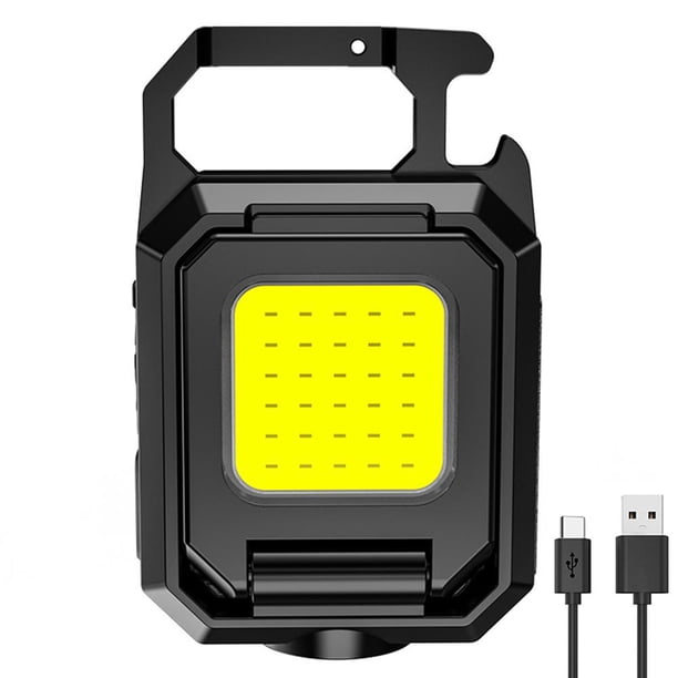 1000LM COB LED XPE Llavero Luz 800mAh Tipo-C USB Recargable IPX4 Impermeable