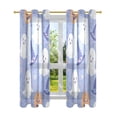 thumbnail image 7 of Yayeee Window Curtains Light Filtering 63"x42" Grommet Panel Pair Home Living Room Decor, Blue Halloween, 7 of 7
