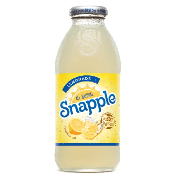 Snapple Lemonade New 16 oz Plastic Bottles Pack of 24