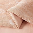 thumbnail image 6 of Chezmoi Collection Katrina 6-Piece Floral Comforter Set Full Size, Coral/White, Soft Jacquard Textured Lightweight Bedding for All Season, 6 of 9