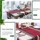 thumbnail image 3 of Kearding Camino de a cuadros de algodón y lino navideño decoración navideña mantel de té bandera para restaurante en casa Kits de decoración para fiestas Kearding HA017789-00, 3 of 5