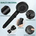 thumbnail image 4 of Cabezal de ducha innovador con material ABS de protección ambiental, tecnología de aumento de presión, manguera de acero inoxidable, diseño ergonómico para una comodidad personalizada, instalación, 4 of 5