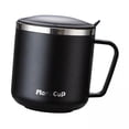 thumbnail image 1 of Tazas De Café De Acero Inoxidable 5x304, Taza Para Beber Sellada, Taza De Agua De 400ml Para El Hogar, Color Negro, 1 of 8