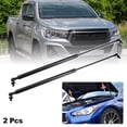 thumbnail image 2 of 2 Pcs Soportes de elevación del capó delantero Struts Shocks Gas Spring para Toyota Hilux SR5 2015-2019 Negro, 2 of 7