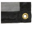 saney 30'x40' Black 70 Shade Mesh Tarp for Outdoor w/Grommets 6 Oz