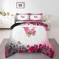 thumbnail image 1 of Erosebridal Letter Initial Bedding Twin Comforter Set,Monogrammed Personalized Down Comforter,Flower Decor,Reversible,Lightweight,2-Piece, 1 of 8