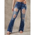 thumbnail image 2 of Vaqueros Flamingals, talle bajo, desgastados, corte ancho, pierna ancha, 4XL, 2 of 6