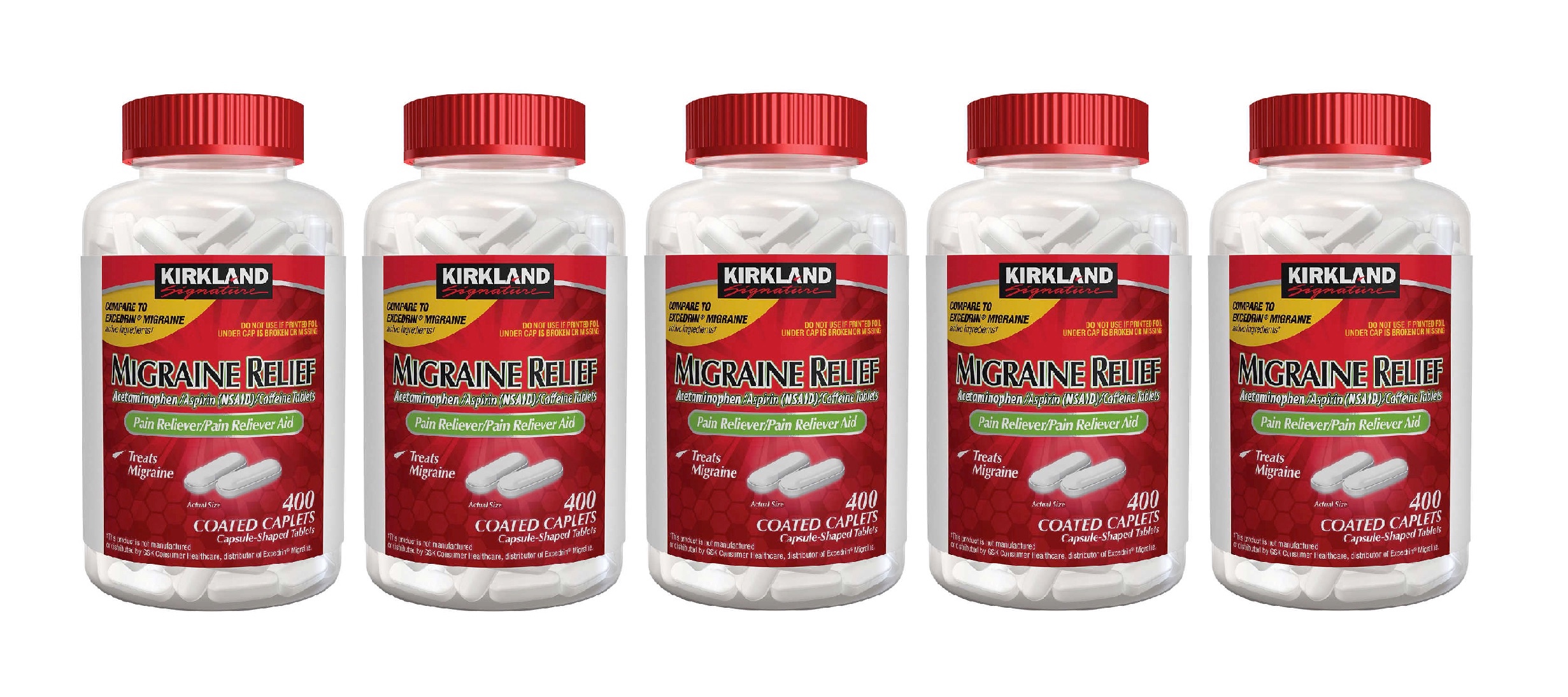 kirkland signature migraine relief, 400 coated caplets 5PK