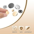 thumbnail image 5 of Uxcell 15pcs Metal Round Buttons 15mm Alloy Flat Sewing Buttons, Matte Gold, 5 of 6