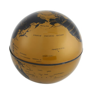 levitating globe,floating globe,cool stuff,360 degree rotation World Map  Office Decor with LED Light Base,Gift for Men Father Boys,Spinning Globe  Desk
