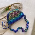 thumbnail image 2 of Bolsa De Hombro Bolsos de mujer Moda Bolsos de satchel acolchados Bolso bandolera plisado (Azul) Tmvgtek Para Estrenar, 2 of 3
