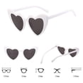 thumbnail image 2 of Gafas de sol YooThink estilo ojo de gato vintage en forma de corazón para mujer, 2 of 6