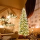 thumbnail image 2 of Costway Árbol de Navidad flocado de 180 cm con 671 puntas de ramas de PVC PE y 280 luces LED de color blanco cálido, 2 of 4
