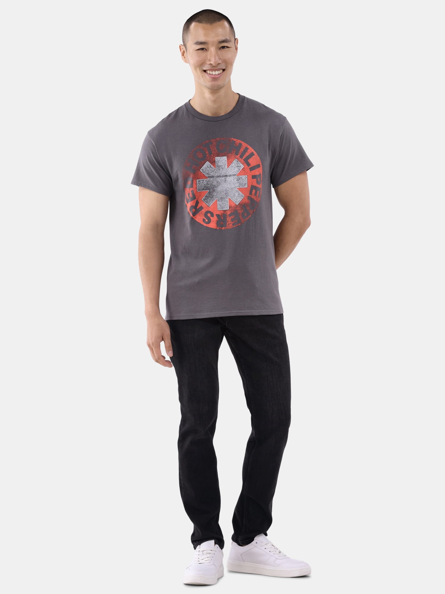 Red Hot Chili Peppers Men's & Big Men's Graphic Tees with Short Sleeves, 2-Pack, Sizes S-3XL