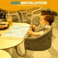 thumbnail image 4 of Orzbow Hook On High Chair with Removable Dining Tray, Baby Table Booster Seat, Easy Clip-On Table, Gray, 4 of 6