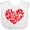 AA-White, variant on Inktastic All You Need is Love Red Heart Shape Boys or Girls Baby Bib