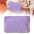 thumbnail image 2 of Faux Fur Hand Muff Winter Electric Heating Warmer Pillow – USB Charging Hand Muffs for Women & Men, Soft, Comfortable & Convenient Winter Gift, Purple, 2 of 9