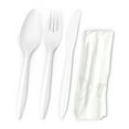 thumbnail image 3 of MT Products Disposable Plastic Cutlery Set – Individually Wrapped Silverware Utensil Sets - Pack of 50, 3 of 10