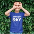 thumbnail image 5 of Birthday Boy Football Sports Lover Birthday Shirt for Boys All Ages Birthday Vintage Royal Shirt 4T, 5 of 5