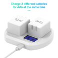 thumbnail image 4 of TORUBIA Fast Charging Station Compatible with Arlo Rechargeable Batteries，Dual Charger Stand with LCD Display Compatible with Arlo Security Light & Arlo Pro & Arlo Pro 2 Batteries - White, 4 of 6