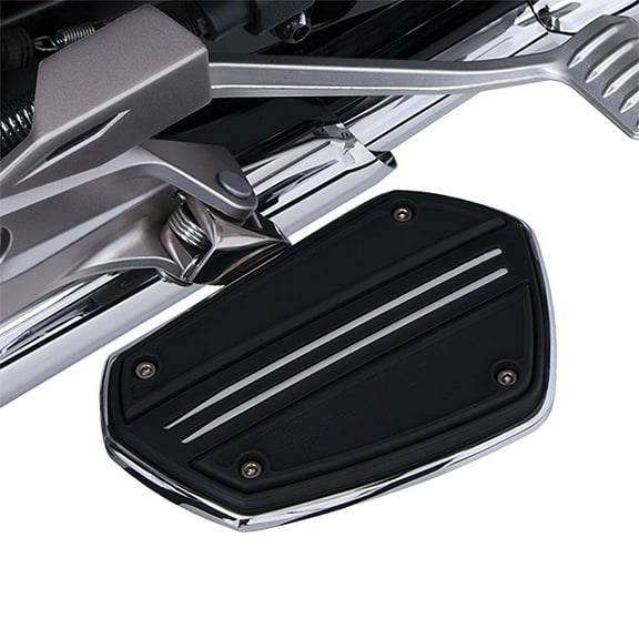 CIRO Goldstrike Chrome Twin Rail Floorboards with Driver Adapter for Gold Wing (68201)