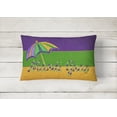 thumbnail image 2 of Carolines Treasures 8381PW1216 Mardi Gras Indoor & Outdoor Decorative Fabric Pillow - 12 x 16 in., 2 of 3