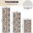 thumbnail image 4 of Blue Geometric Diamond Triangle Pattern Kitchen Rugs Sets Of 3,Kitchen Runner Rugs Non Skid Washable,Decorative Kitchen Floor Mats for Kitchen,Sink,Laundry,17"x30"+ 17"x47" + 17"x59", 4 of 6