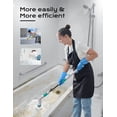 thumbnail image 6 of 300/350RPM Electric Spin Scrubber, 1.5H Runtime Cordless Shower Scrubber, 25-47" Adjustable Arm, 4 Waterproof Brush Heads(Angle Adjustable),Power Shower Scrubber for Bathtub Tile Floor Grout Bathroom, 6 of 11
