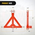 thumbnail image 2 of Nilight 3 Point 2" Trailer Hitch Receiver Category 1 Heavy Duty Tractor Drawbar Adapter Compatible with Kubota Bx John Deere Nortrac Kioti Yanmar Cat Orange, 2 of 8