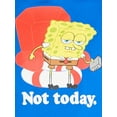 thumbnail image 4 of SpongeBob SquarePants Men's and Big Men's Not Today Graphic Hoodie, Sizes XS-5XL, 4 of 5