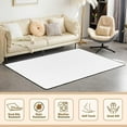 thumbnail image 6 of Black White Mid Century Area Rugs, Minimalist Arch Lines Rug, Washable Soft Fluffy Large Floor Carpet for Bedroom Living Room Office Dining Room Decorative 20"x32", 6 of 6