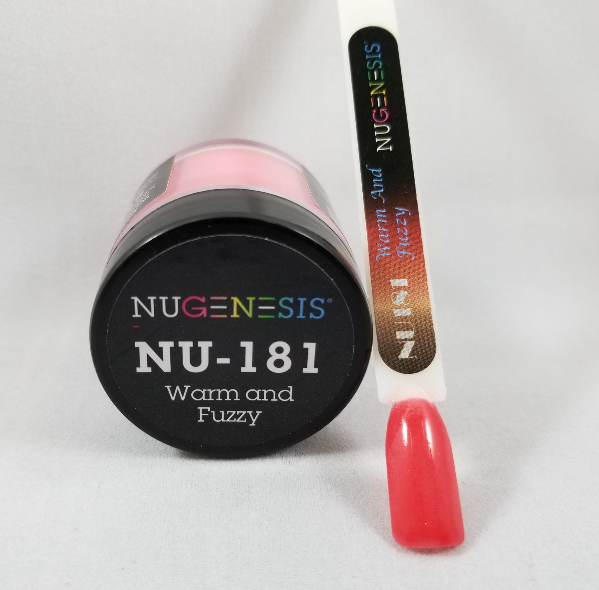 NUGENESIS Nail Color Dip Dipping Powder 1oz/jar NU181 WARM & FUZZY