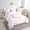 Pink, variant on Erosebridal Initial G Letter Bed in a Bag Twin size, Cute Bowknot Bed Set, Dreamy Princess Decor, Reversible 7pcs