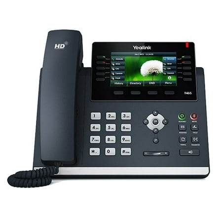 Yealink - SIP-T46S - Yealink SIP-T46S IP Phone - Wall Mountable, Desktop - Black - VoIP - Caller ID - Speakerphone - 2