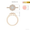 thumbnail image 4 of ANGARA Natural Pressure-Set Diamond Floral Engagement Ring in 14K Rose Gold for Women (Size-3mm| Color-H| Clarity-SI2) | April Birthstone, Anniversary, Jewelry Gift for Women | Natural Diamond Ring, 4 of 8