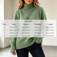 thumbnail image 3 of Turilly Women's Plus Size Turtleneck Pullover Sweater Thick Knit Long Sleeve Relaxed Fit Solid Base Layer Top, 3 of 6