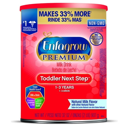 Enfagrow PREMIUM Toddler Next Step (6 Pack) Natural Milk Powder, 32 Ounce Can