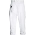 thumbnail image 2 of Adidas Youth Icon Pro Piped Knicker Baseball Pants SM White | Black, 2 of 2