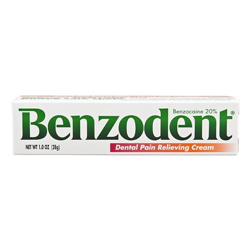 Benzodent Denture Pain Relieving Cream 1 Oz