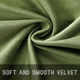 thumbnail image 5 of SMILETIME Green Velvet Curtains with Rod Pocket Thermal Insulated Soft Privacy Room Darkening Velvet Drapes for Bedroom and Living Room, Set of 2 Panels, 52 x 63 Inches Long, 5 of 7