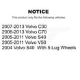thumbnail image 2 of Transit Auto Rear Disc Brake Rotors and Ceramic Pads Kit for Car Volvo S40 C30 V50 C70 K8T-101982, 2 of 11