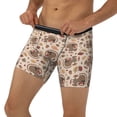 thumbnail image 3 of Cauagu Cute Autumn Turkey Print Men's Boxer Briefs, Funny & Cute Underwear Elastic Waistband Briefs Ideal Gift for Men,1-Pack, 3 of 7