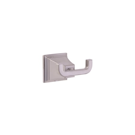 Design House Torino Double Robe Hook in Satin Nickel
