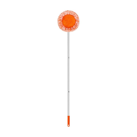 RXIRUCGD Wall Mop Wall Cleaner with Long Handle, 180-degree Rotating Mop Baseboard Cleaner Tool, Microfiber Ceiling Dust Mop Duster Washer Cleaning Brush for Wall, Floor, Window,Car